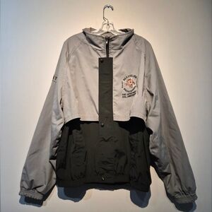 Vintage Brokenhead Fire Dept. Thick Two Toned Windbreaker Jacket | Size XXL